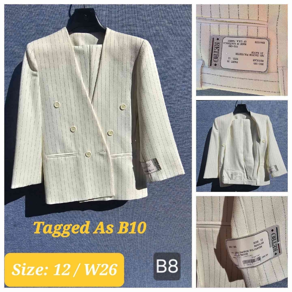 2 Piece Boys Suit | Brand:  Retro | Color:  Cream | RRR Apparel